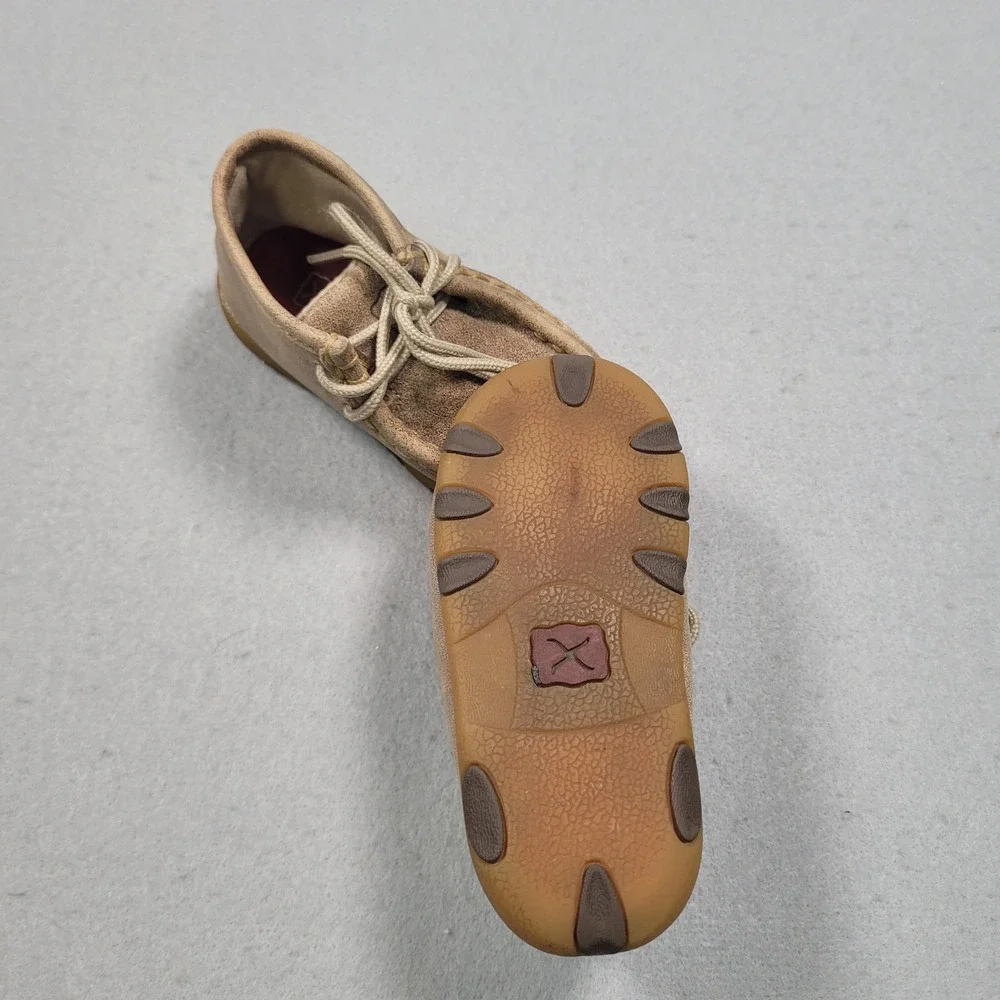 Twisted X Infant Boys Driving Moc Tan Leather Lace Up Shoes ICA0005 Size 6M